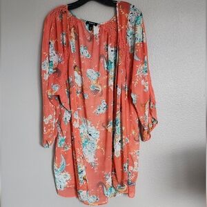 Torrid Open Front Chiffon Kimono/ Size 1/2 (1X)